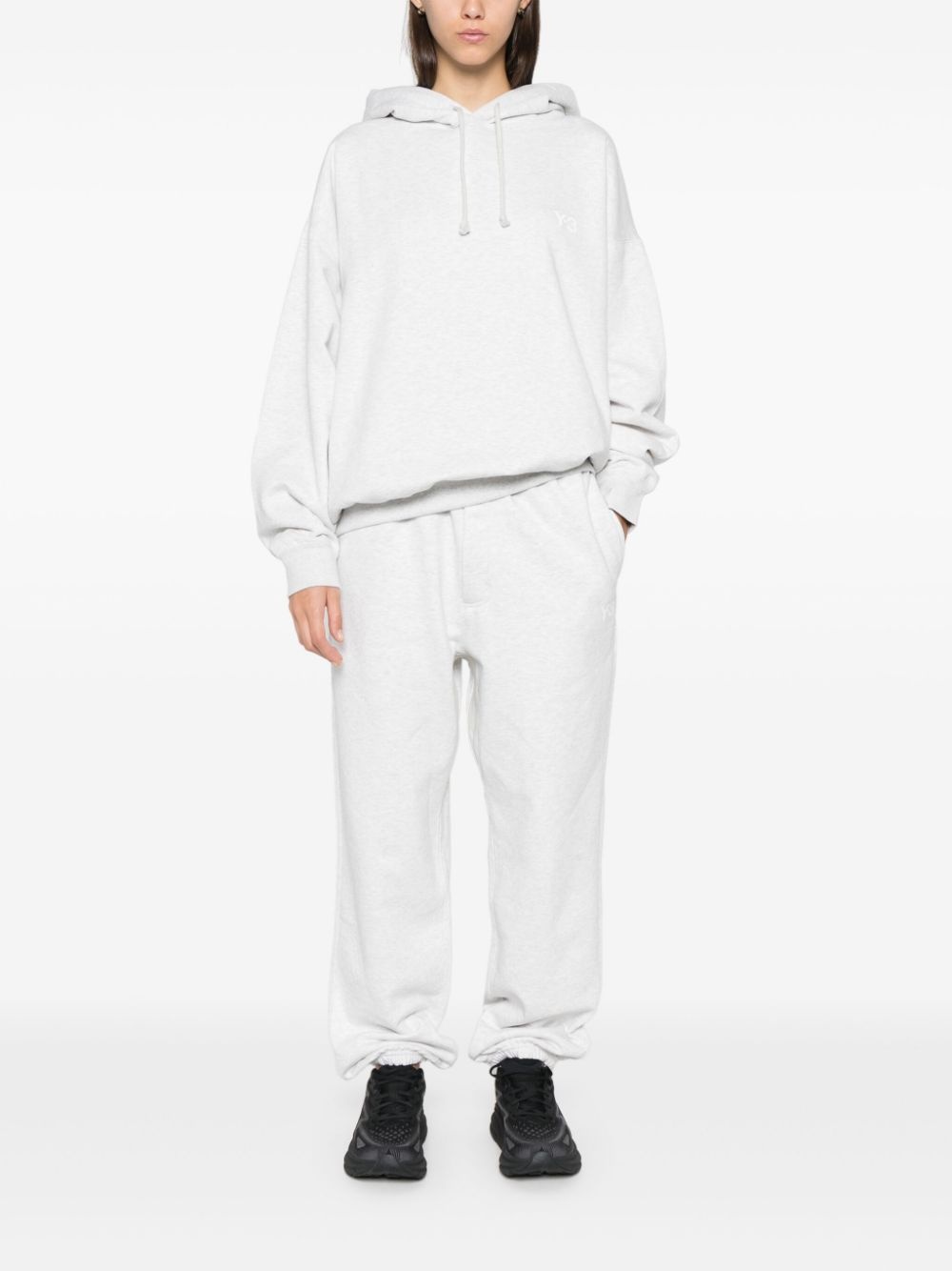 mélange-effect track pants - 2