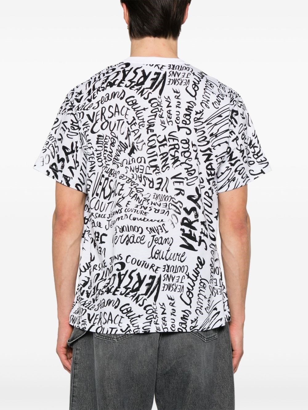 Cotton T-shirt with print - 3