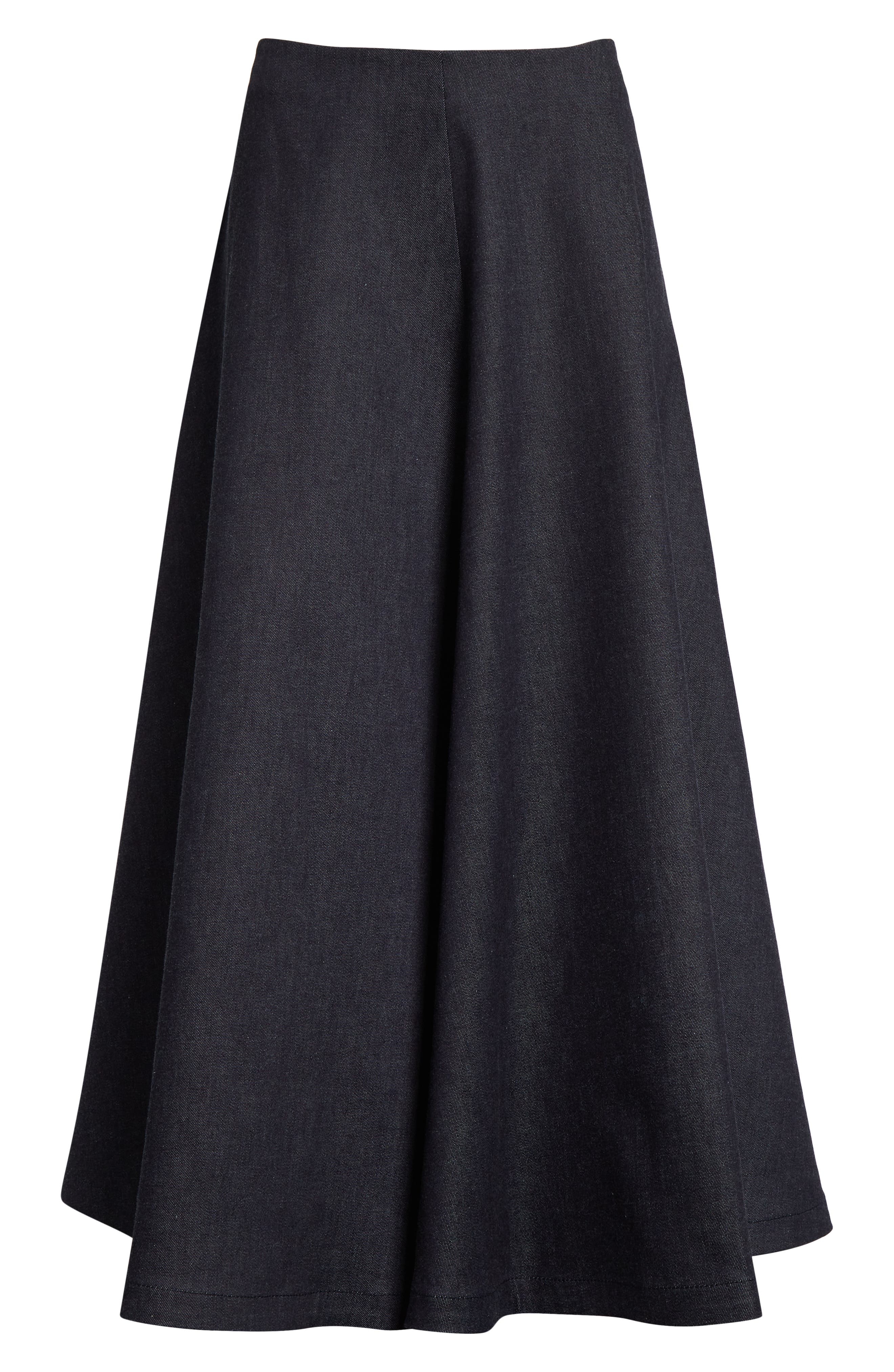 Altuzarra Varda Chambray A-Line Skirt in Berry Blue at Nordstrom - 6