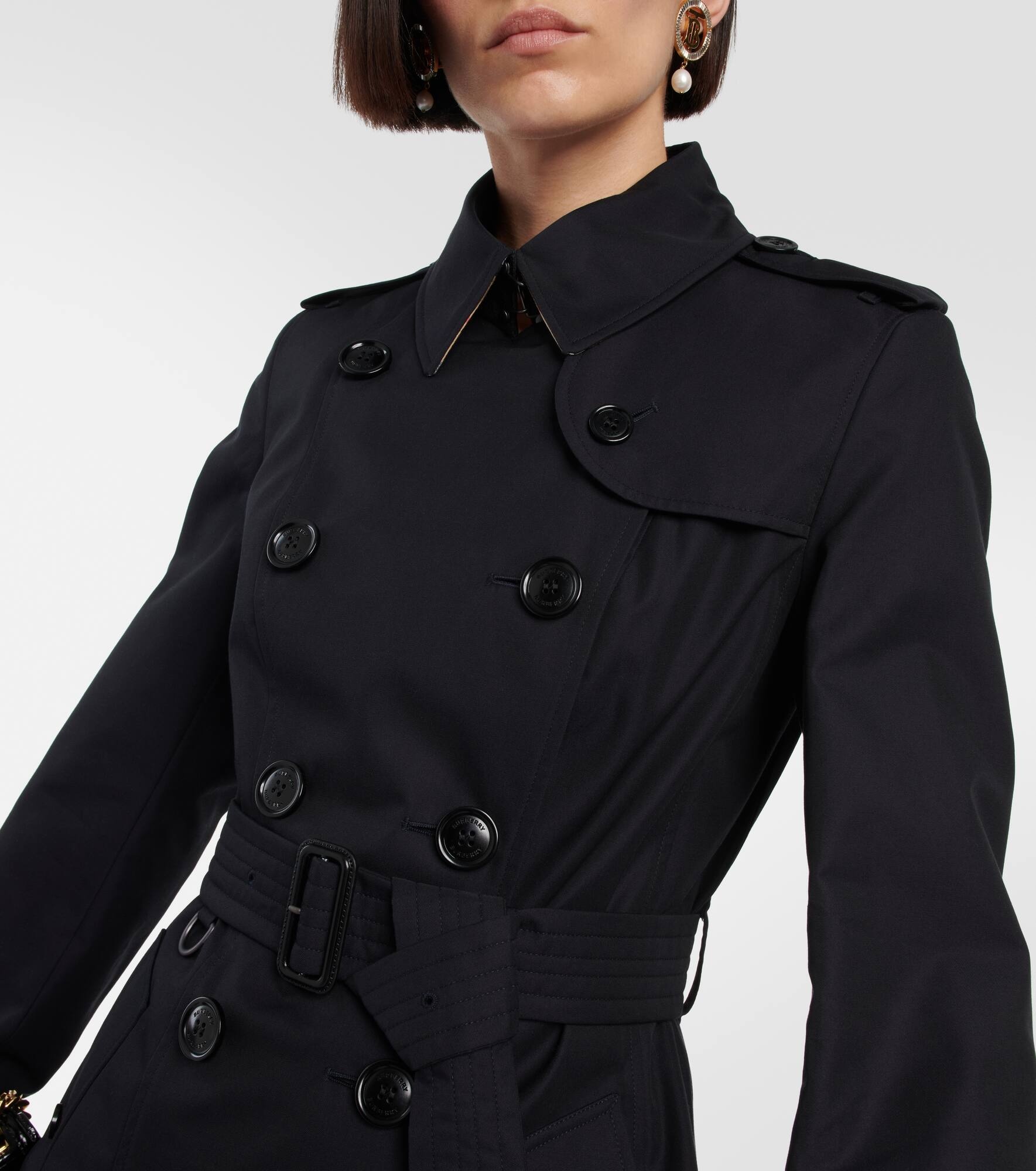 Chelsea Vintage Check gabardine trench coat - 4