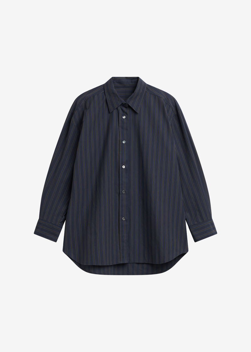 Toulon Shirt - Navy/Black Stripe 1