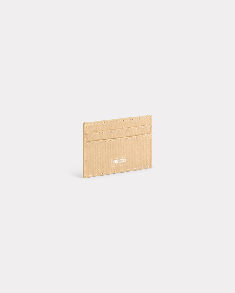 'KENZO Paper' card holder in leather 1