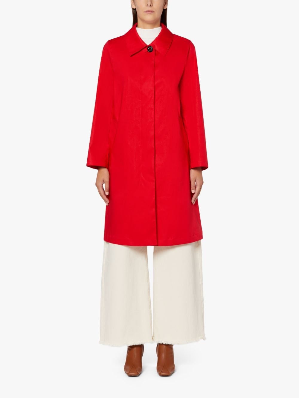 BANTON RED RAINTEC COTTON COAT | LM-1057 - 3
