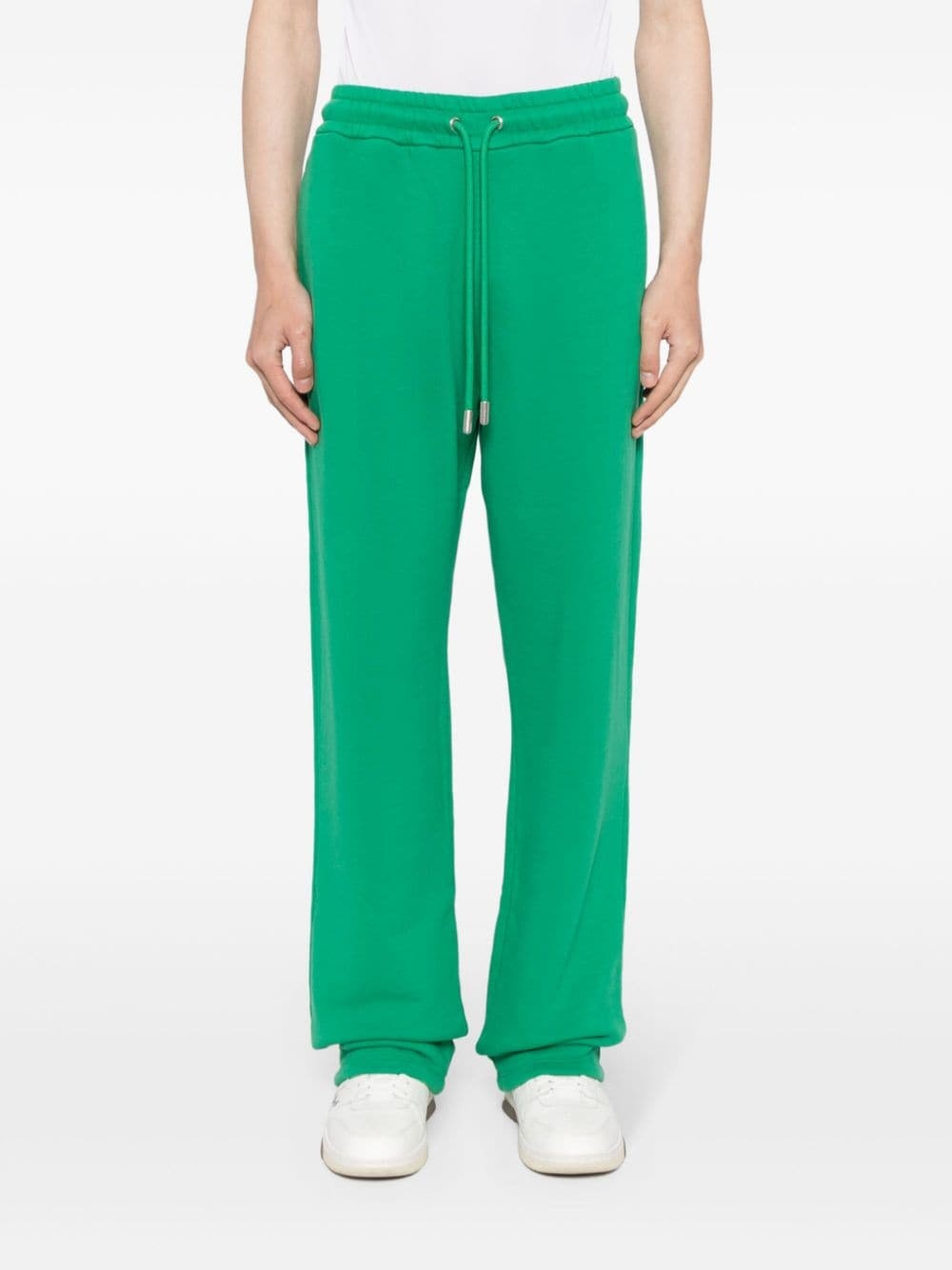 logo-embroidered drawstring track pants - 4