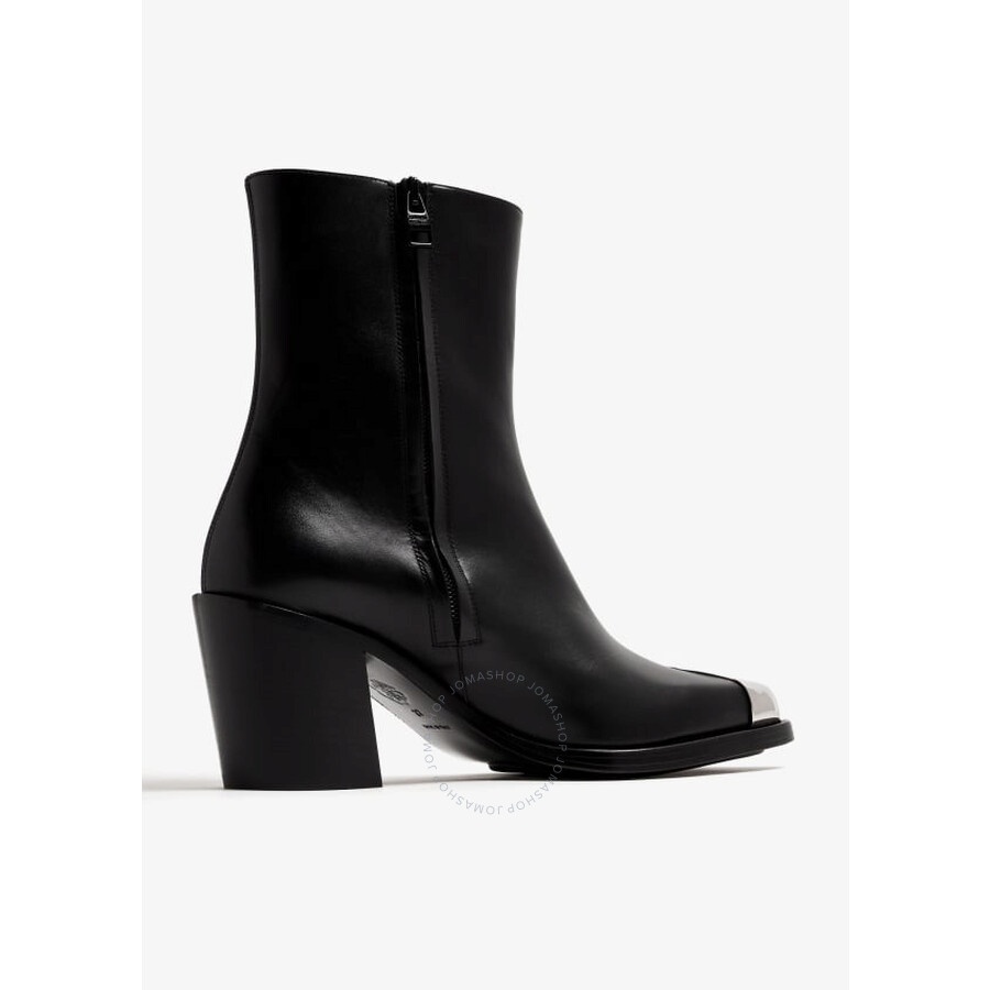 Alexander McQueen Punk Leather Ankle Boots - 3