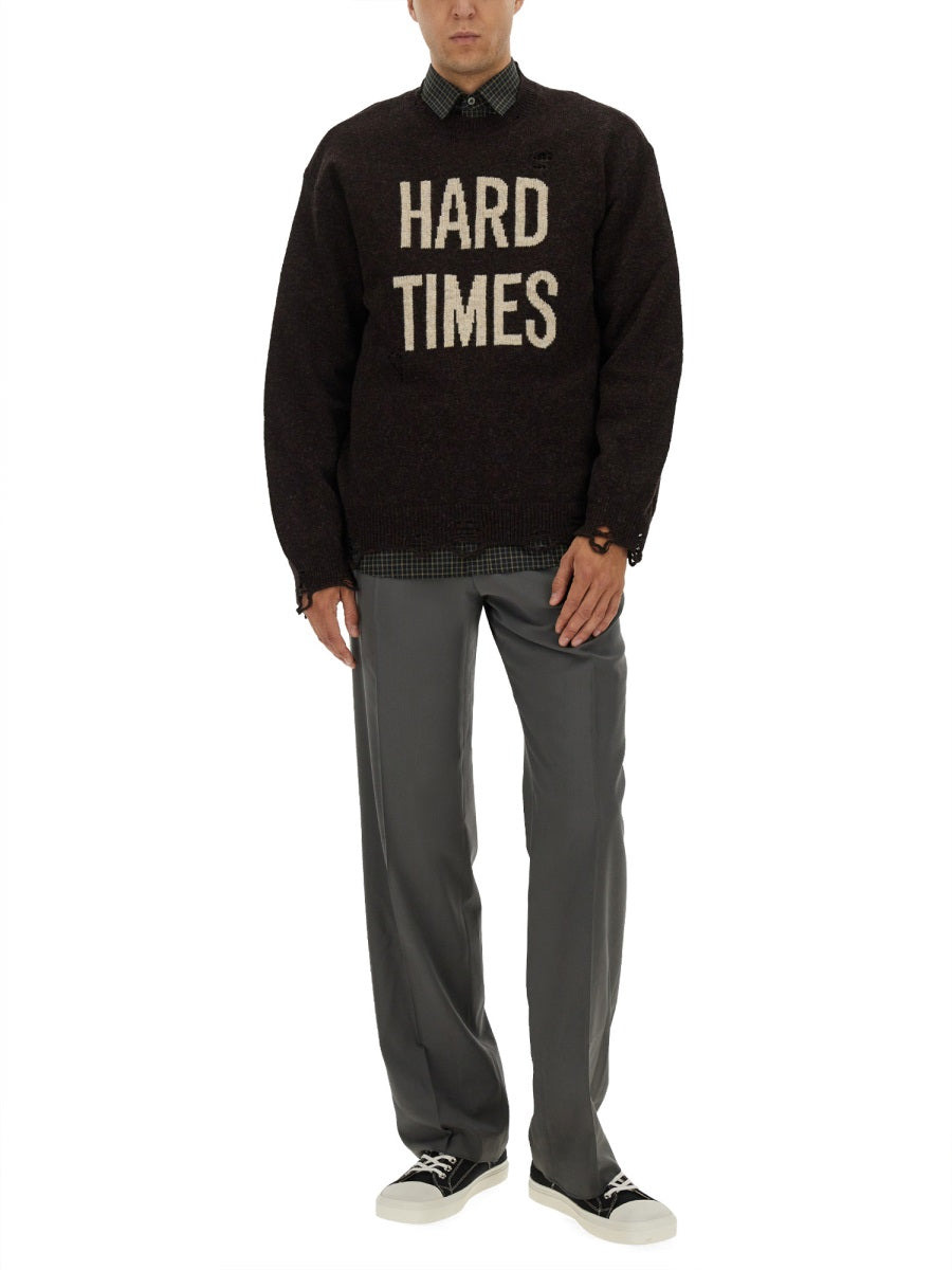 Moschino Men Shetland Wool Pullover - 2