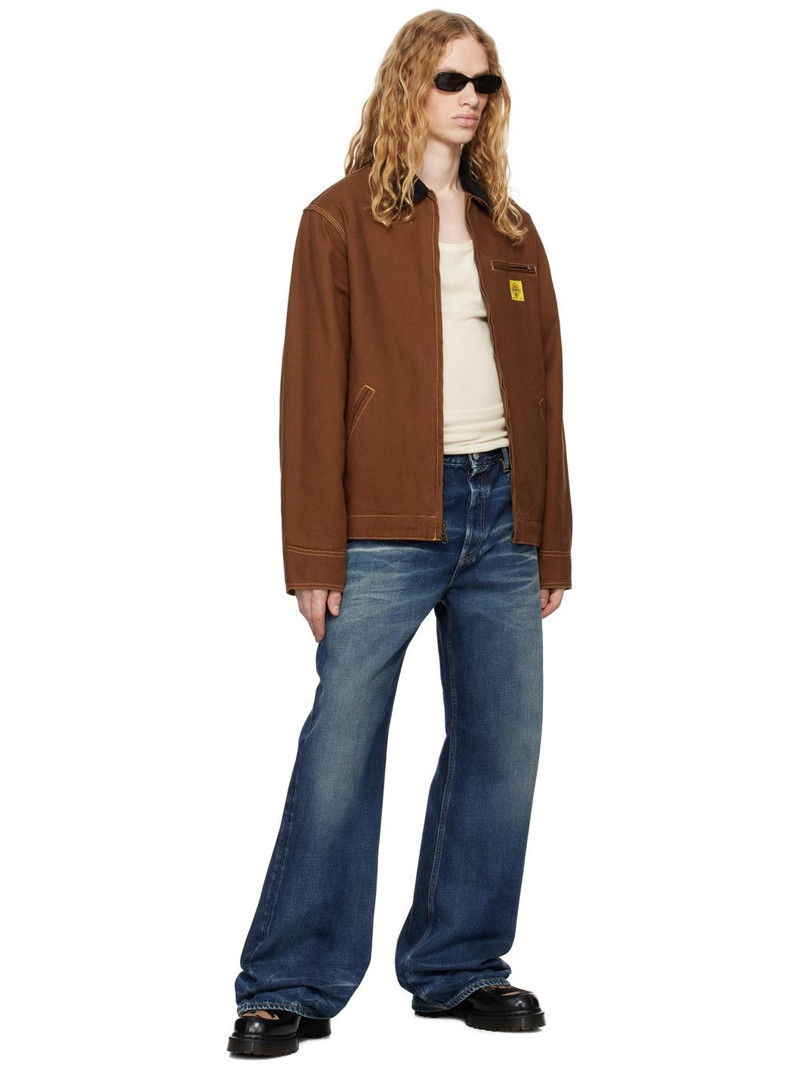 ICECREAM Brown Canvas Lined Work Jacket outlook
