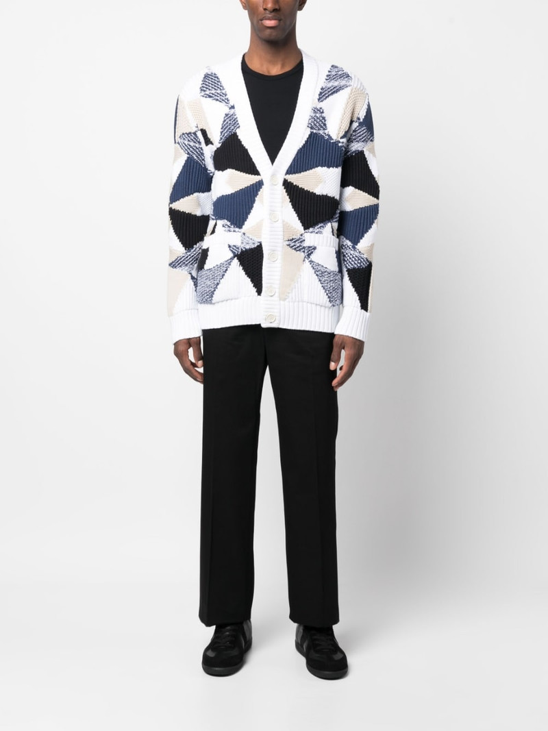 Missoni geometric-pattern V-neck cardigan outlook