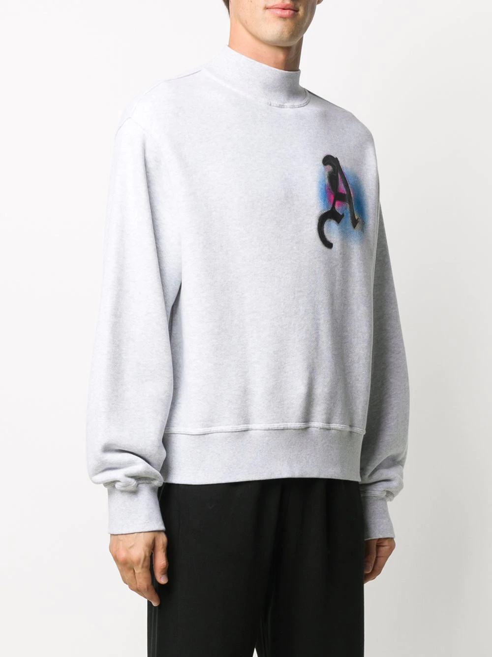 'Air'-patch mock-neck sweatshirt - 3