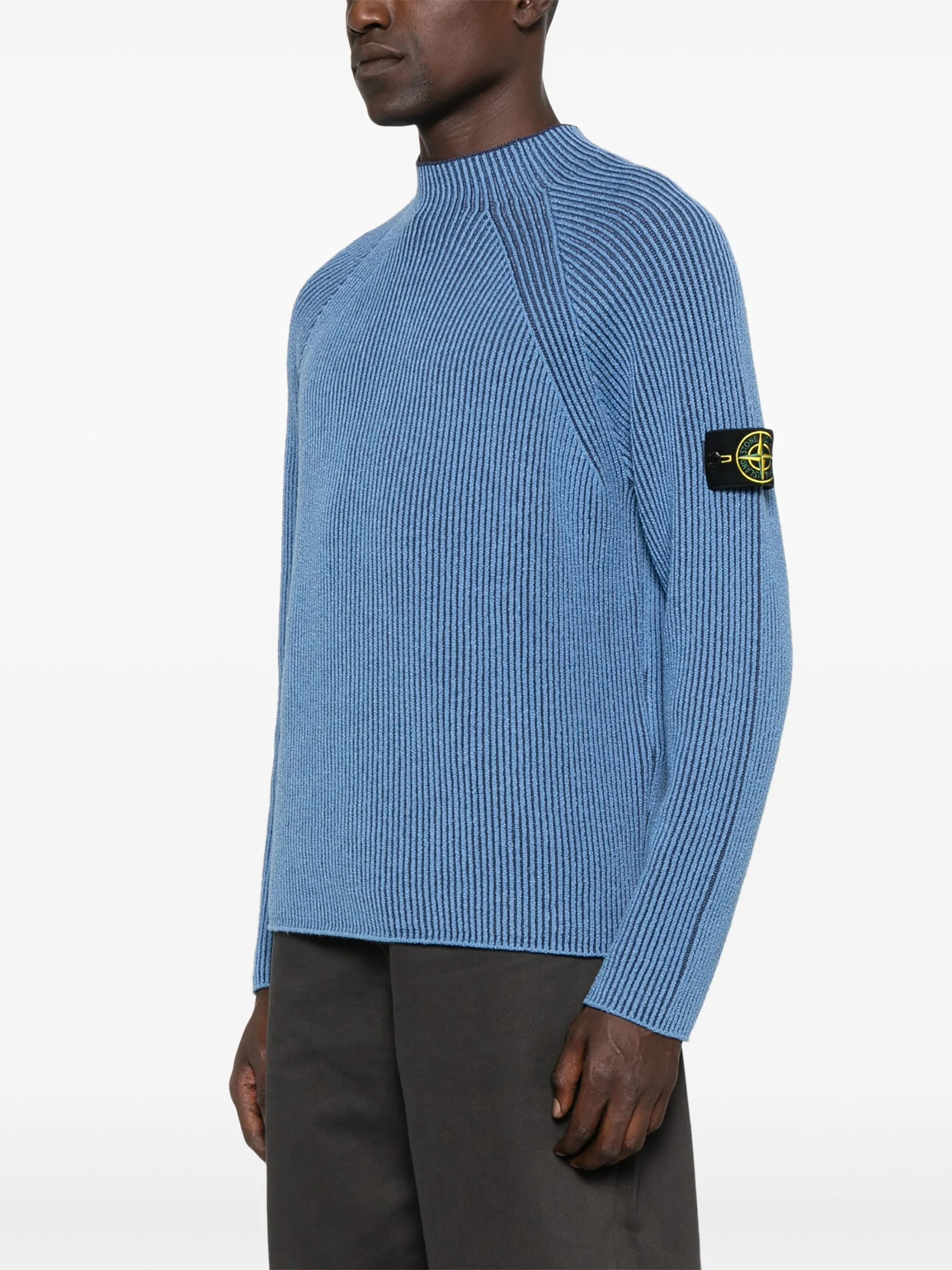 ribbed crew-neck sweater - 3