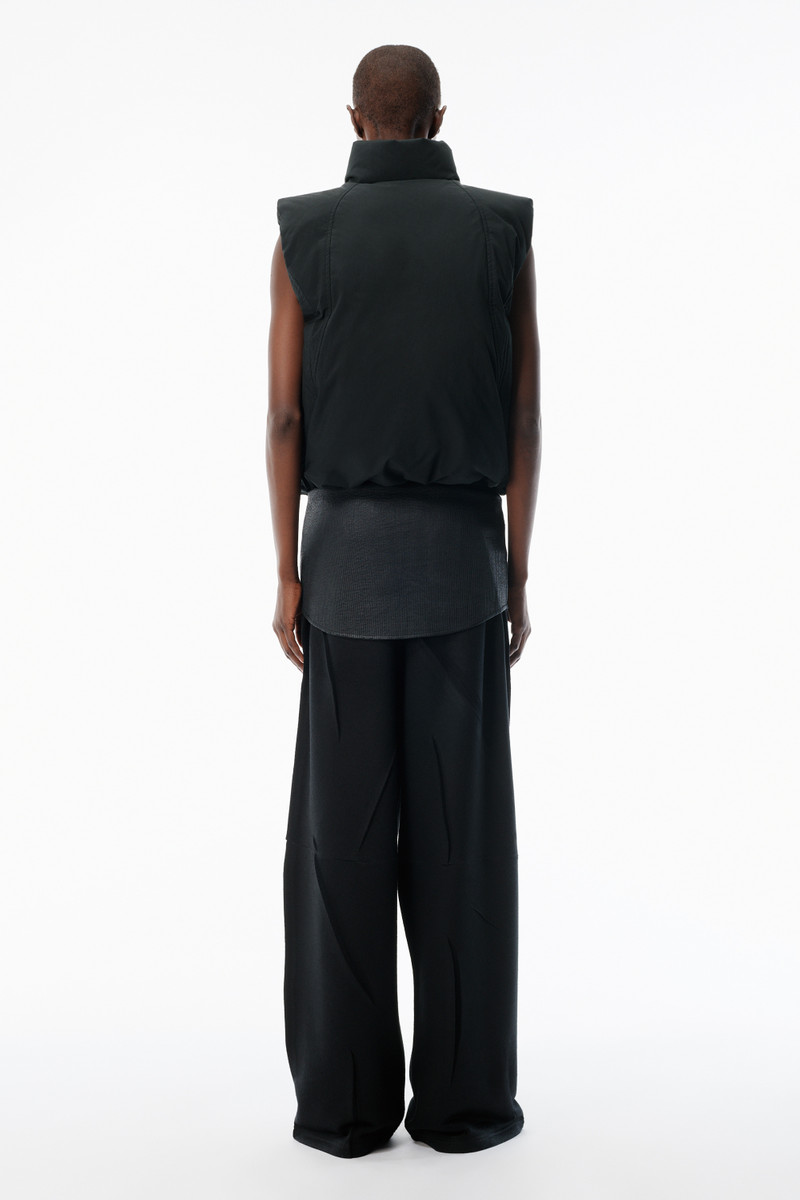 Alexander Wang Black Essential Puffer Vest outlook