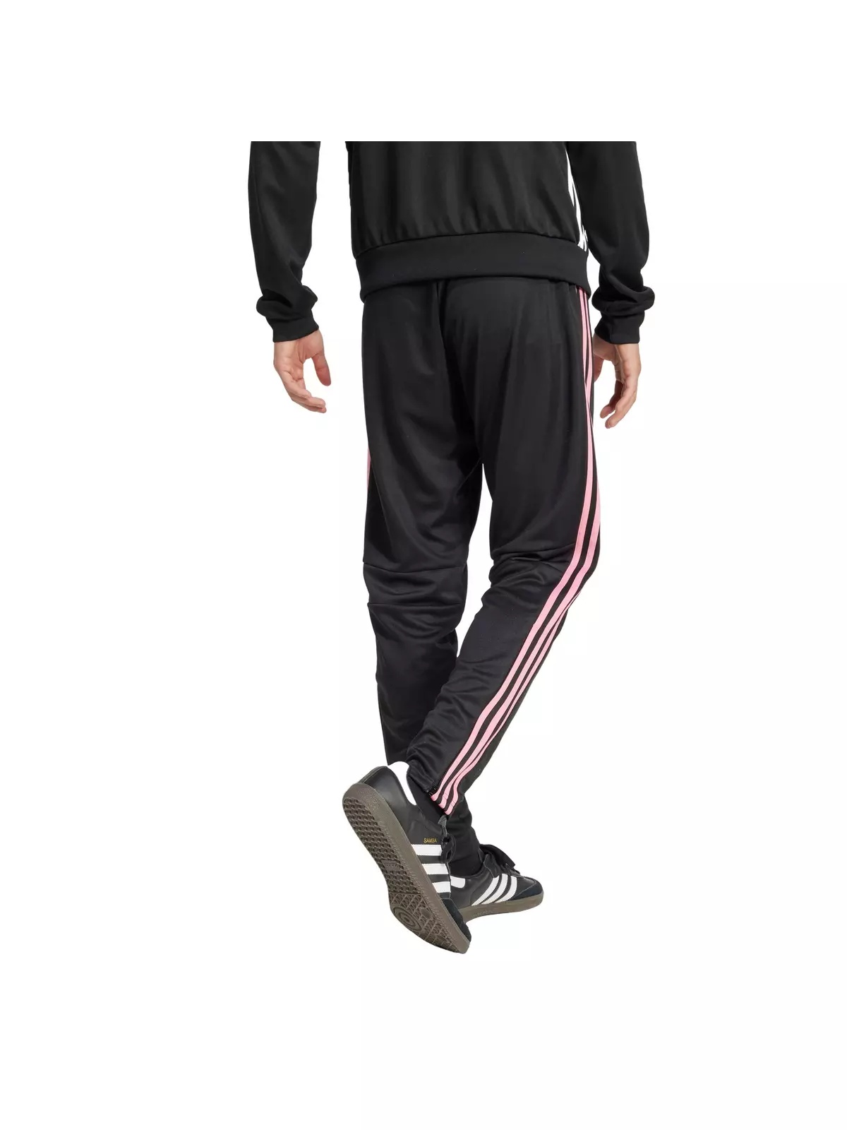 Men's Tiro 25 Essentials Training Tracksuit Bottoms -Black/Pink - 2
