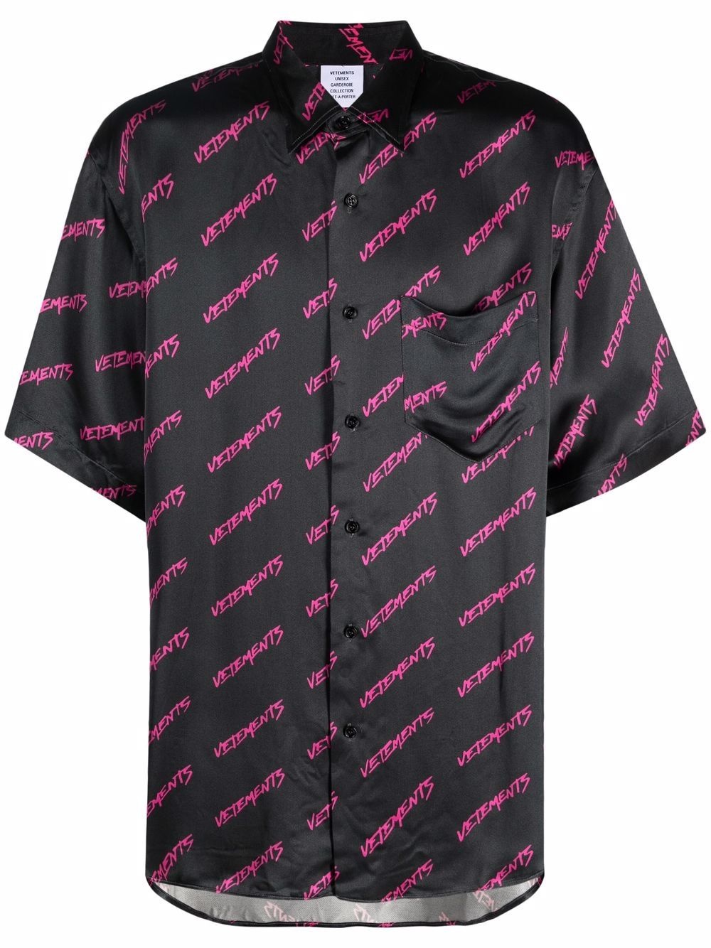 logo-print short-sleeved shirt - 1