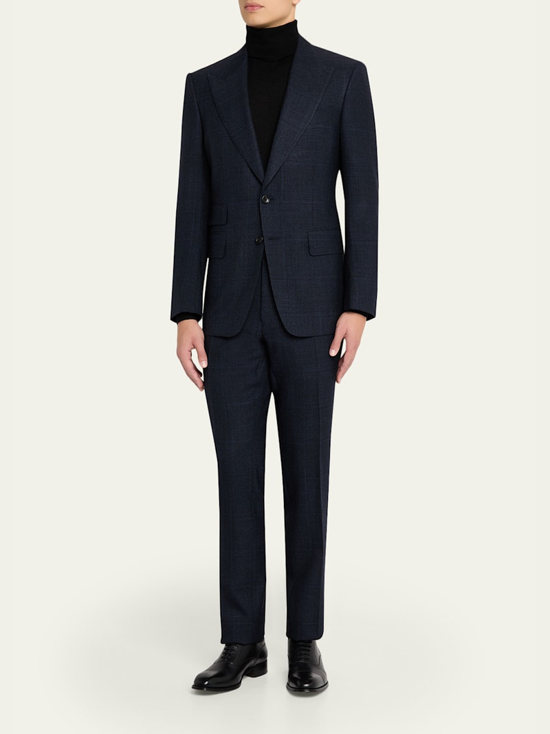 TOM FORD Men's Check Single-Breasted Suit outlook
