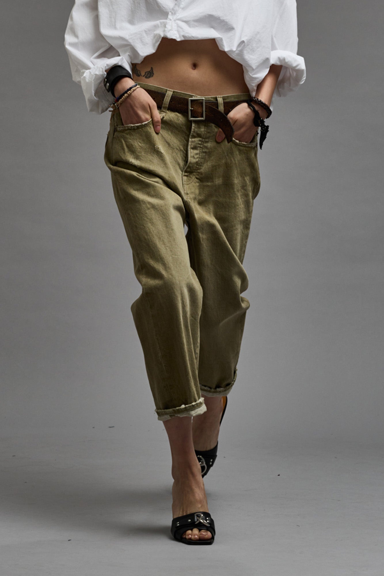 TAILORED DROP - MOSS GREEN - 3