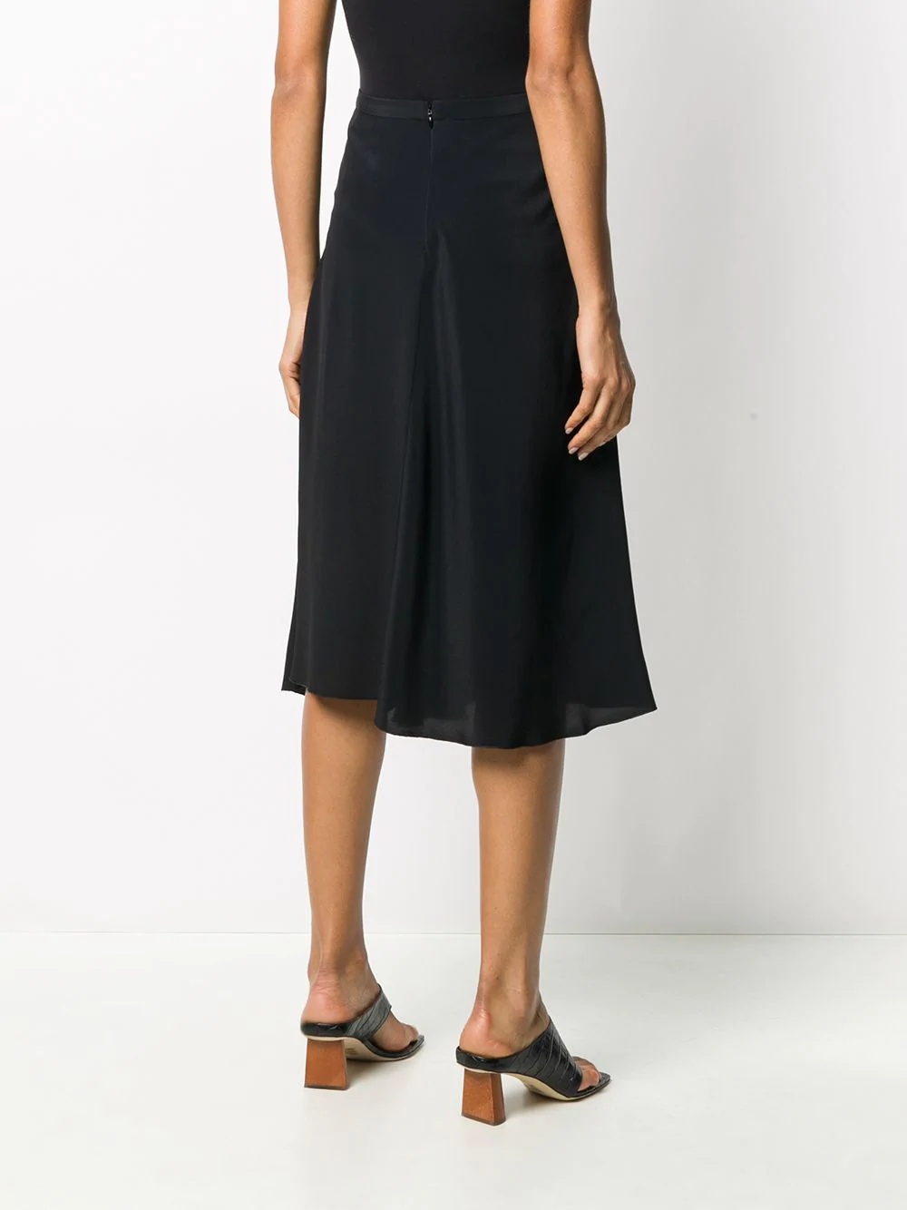 high-waisted draped skirt - 4