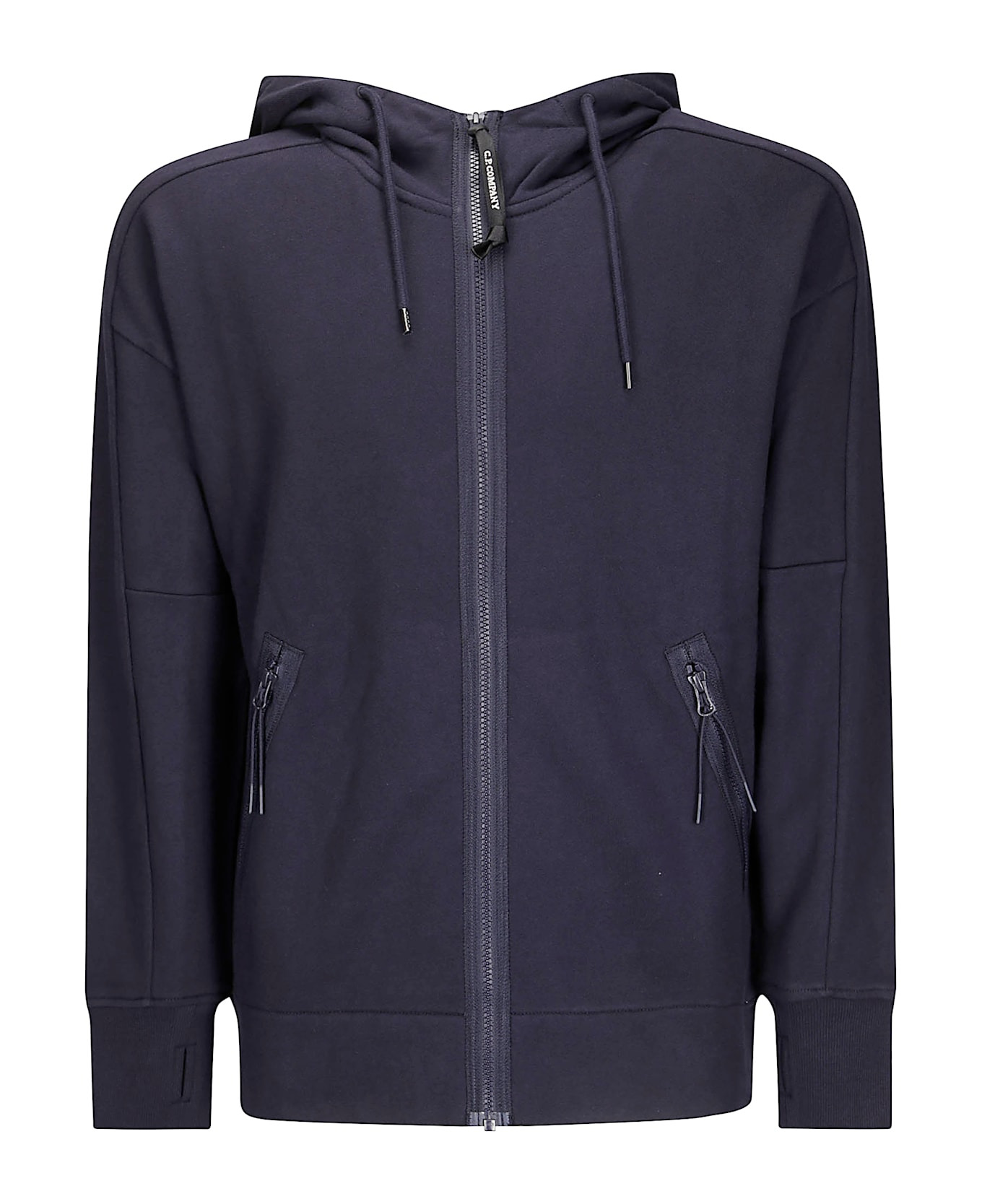 Sweatshirts Hooded Open In Diagonal Raised Fleece - 1
