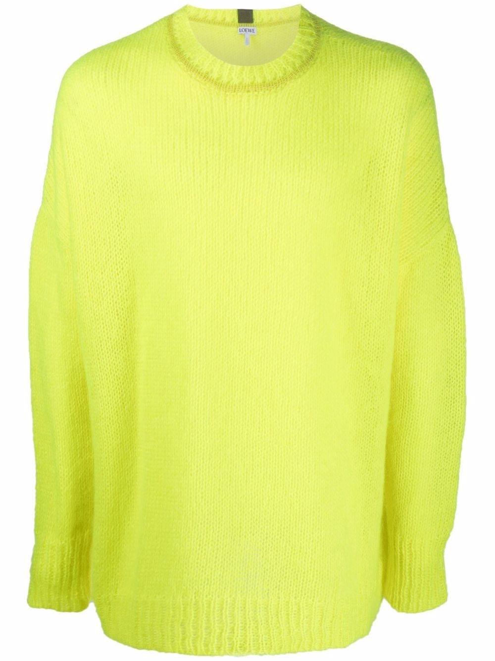 knitted crew-neck jumper - 1