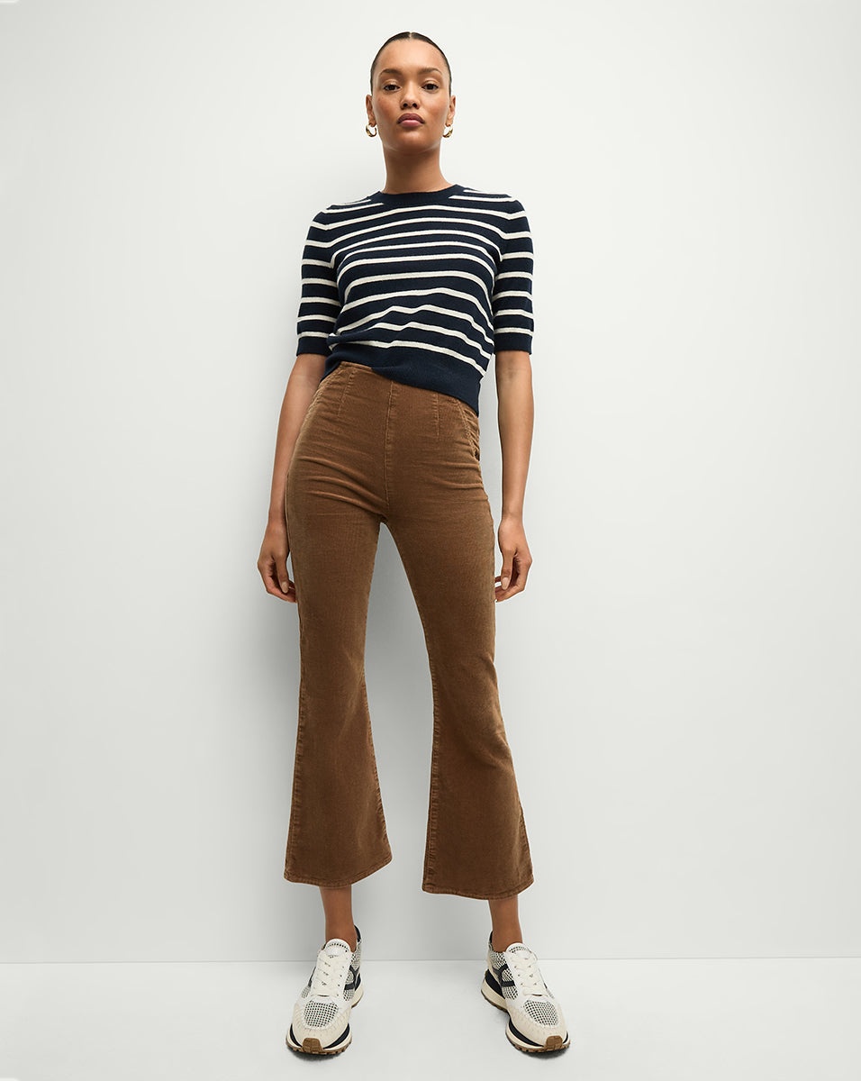 CARSON CORDUROY KICK-FLARE JEAN - 2