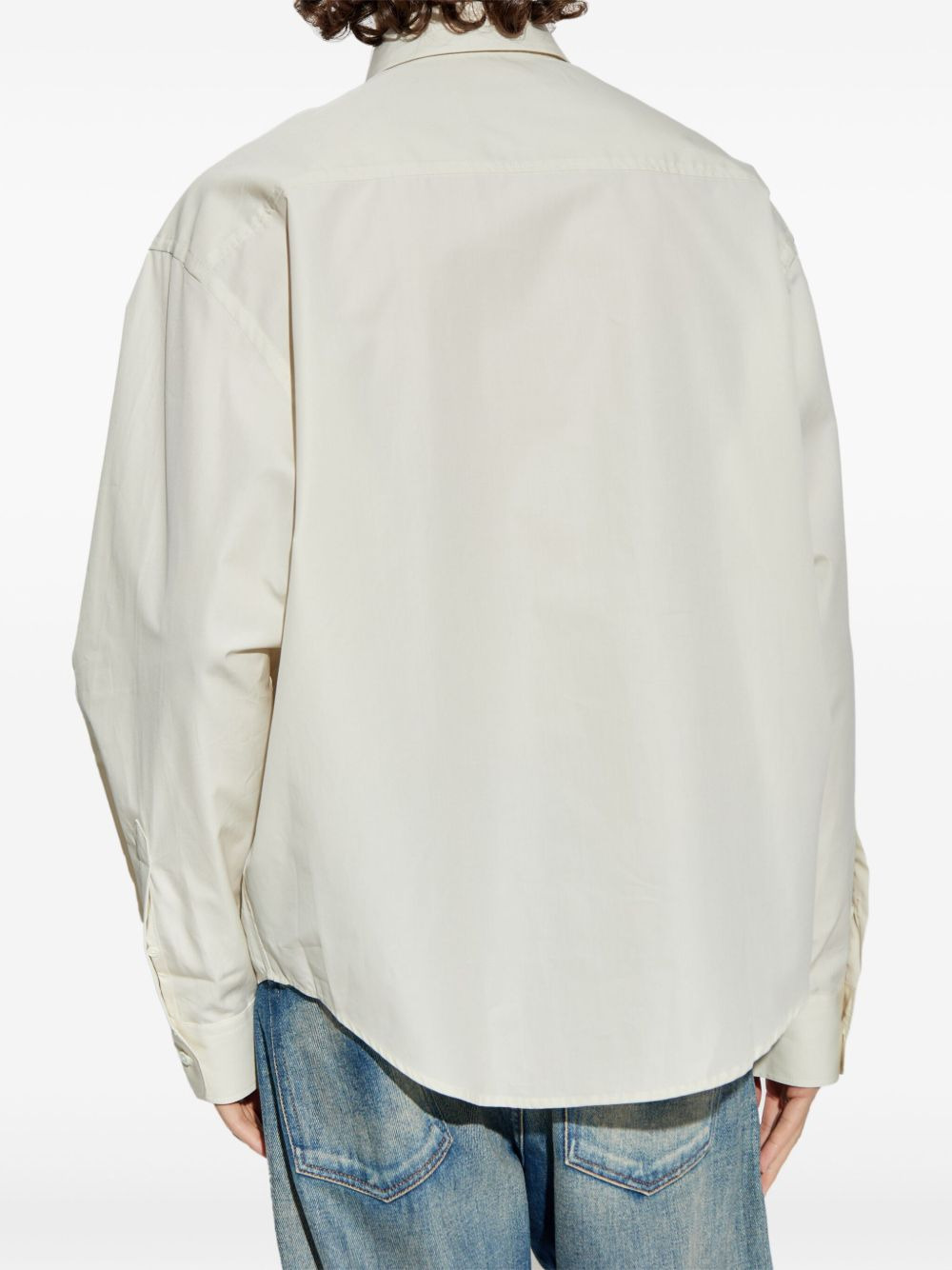 heart-embroidered long-sleeve shirt - 3