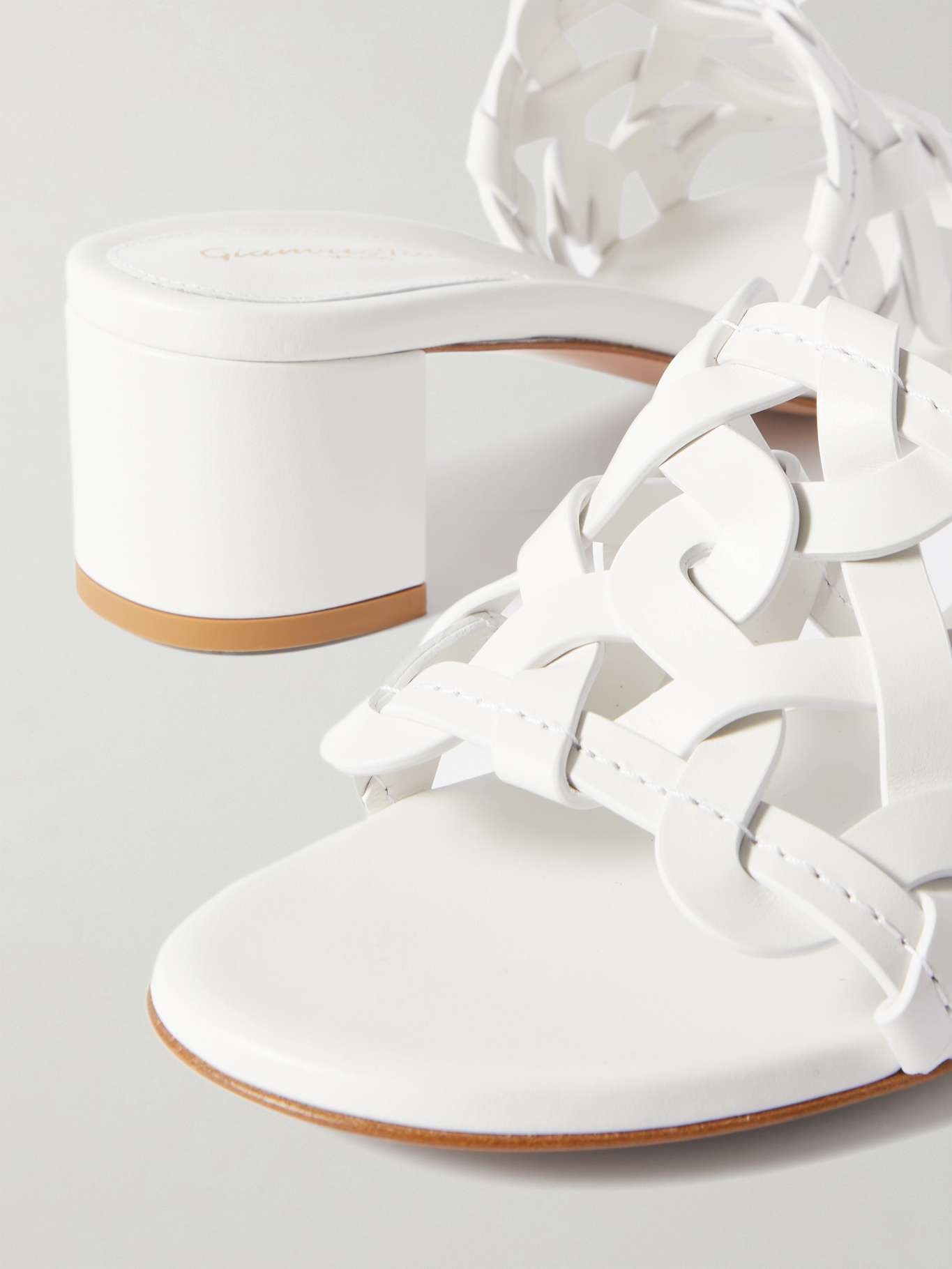 Amalfi 45 woven leather sandals - 4
