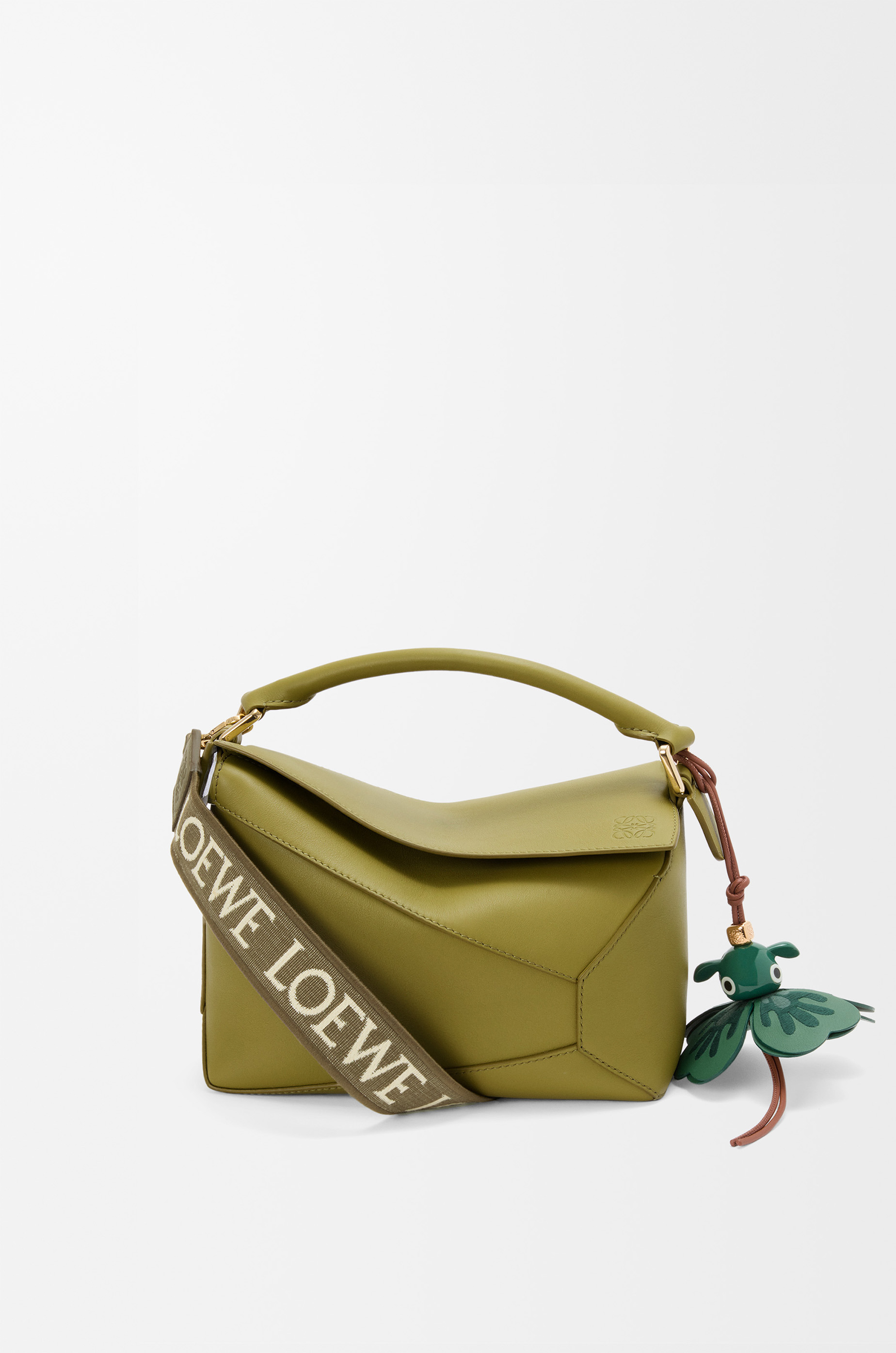 Anagram strap in jacquard and calfskin - 4