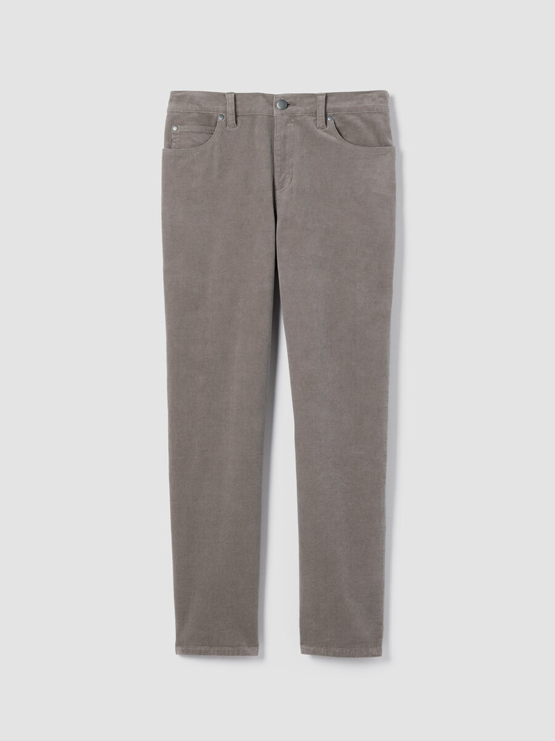 Organic Cotton Stretch Corduroy Straight Pant 1