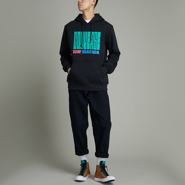 Converse Equip Worldwide Graphic Hoodie 'Black' 10021272-A02 - 3