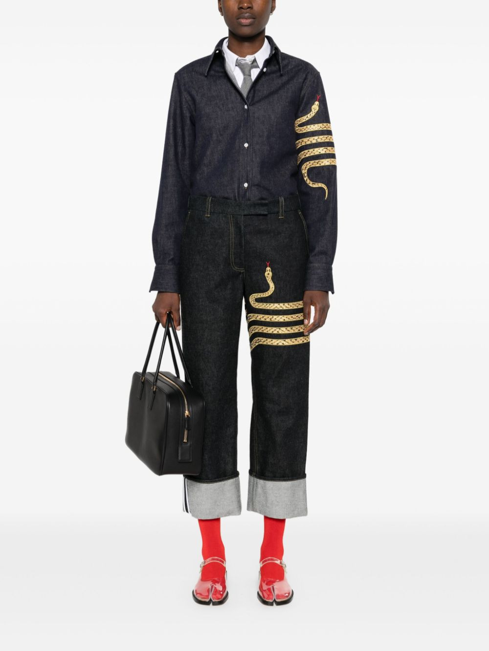 Lunar New Year Easy Fit Denim Shirt - 2