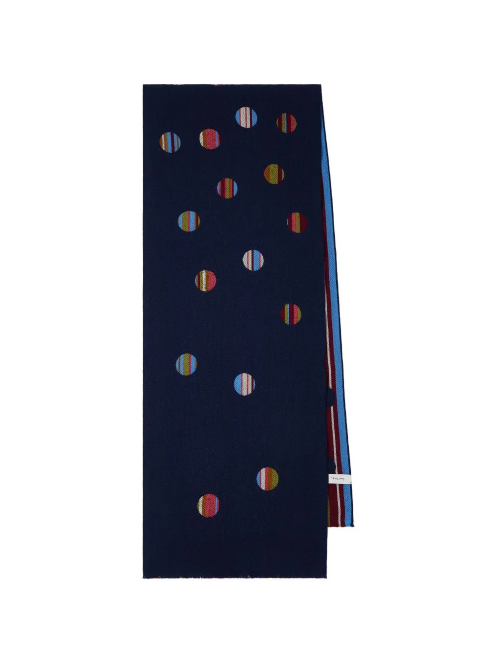 striped polka-dot scarf - 1