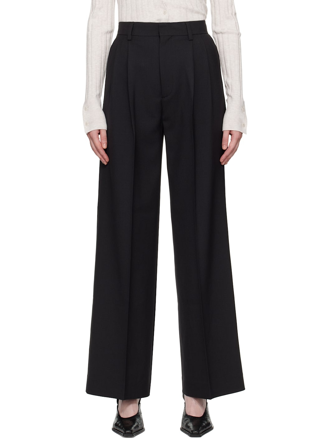 Black Darcey Trousers - 1