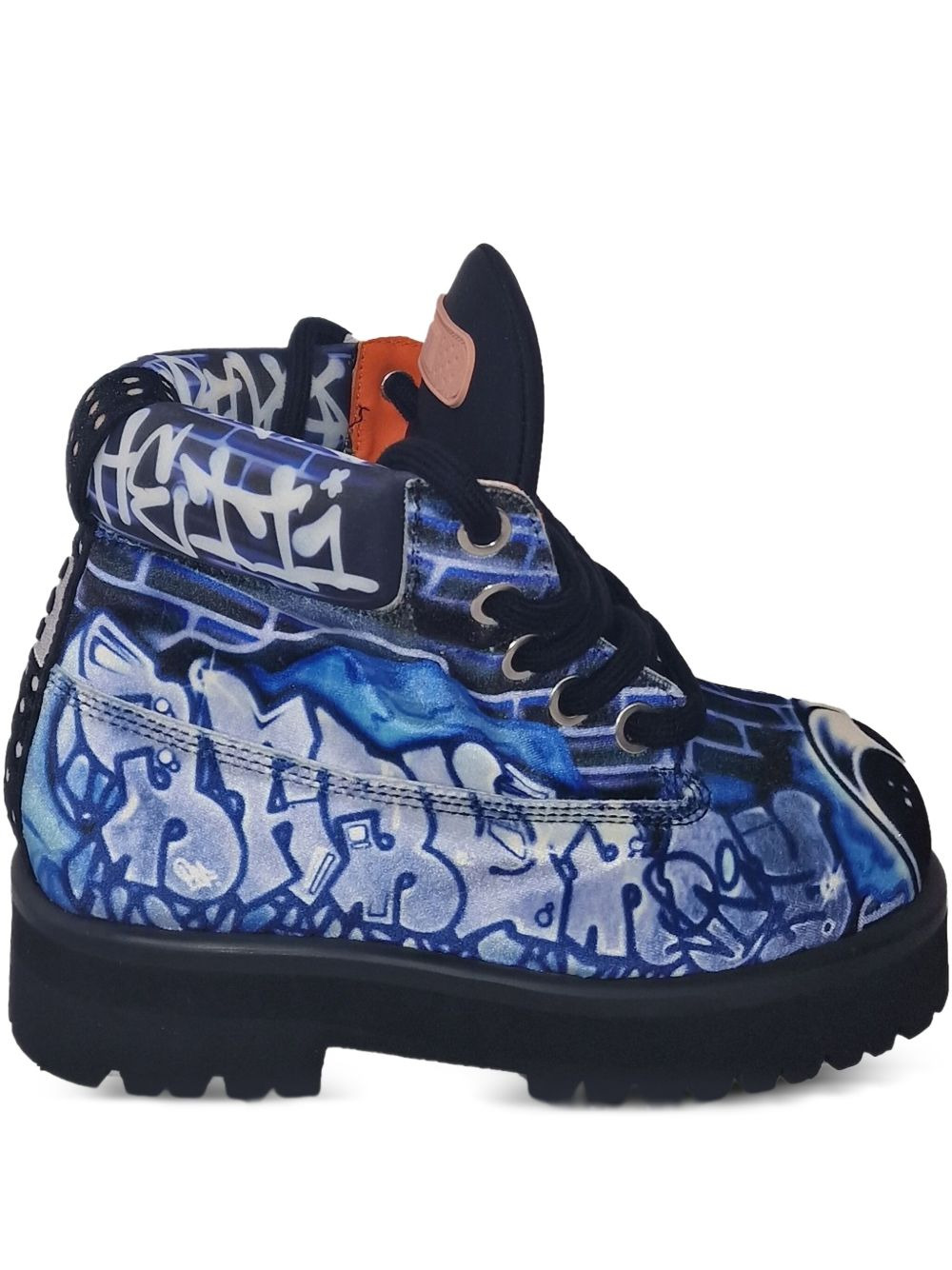 graffiti ankle boots - 1