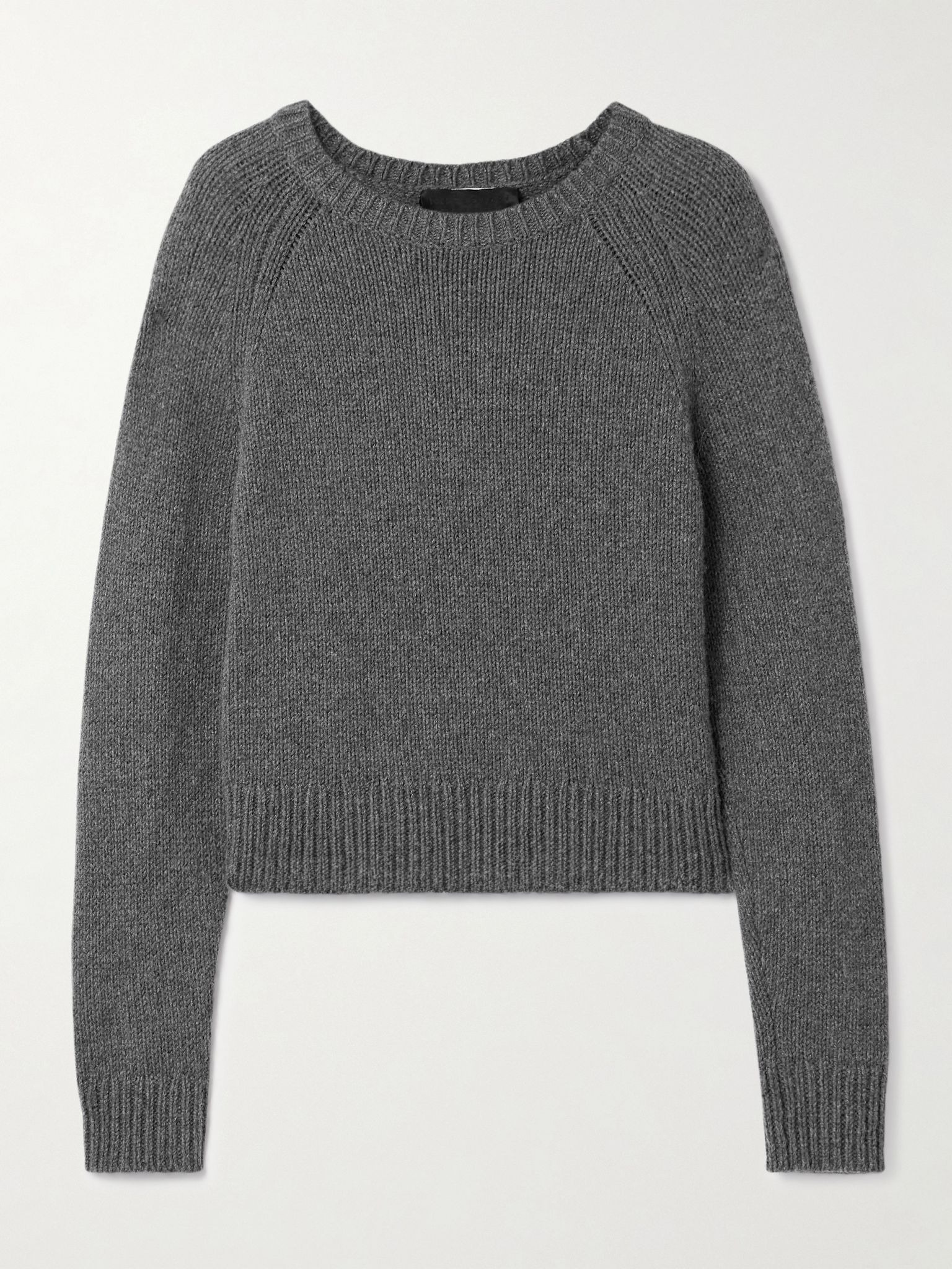 Laurel cashmere and wool-blend sweater Charcoal - 1