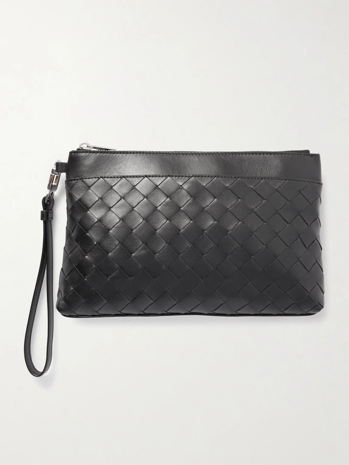 Intrecciato Leather Pouch - 1