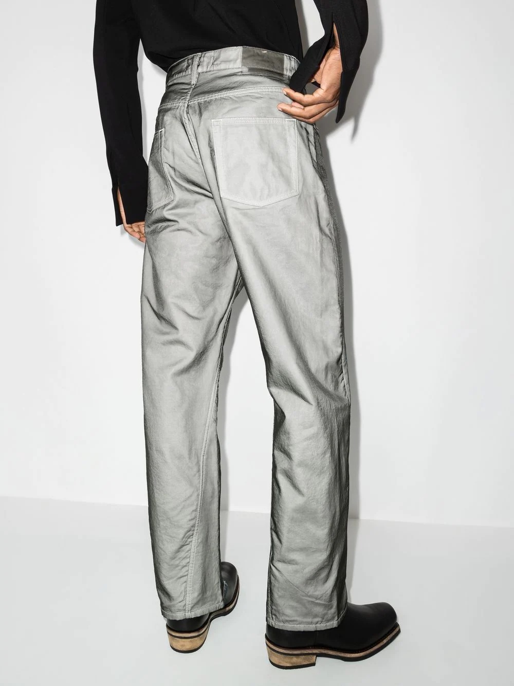 Sabot Cut straight-leg trousers - 3