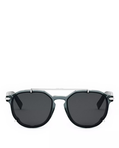 Dior DiorBlackSuit RI Round Sunglasses, 56mm outlook