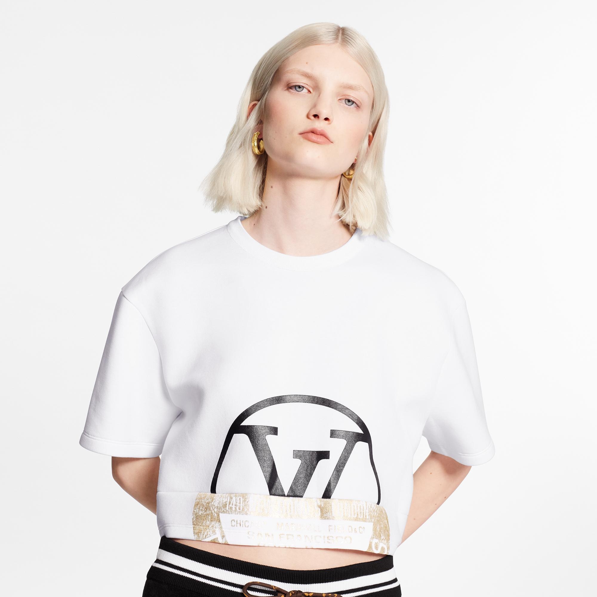 Louis Vuitton World Stamp Cropped Sweatshirt - 3