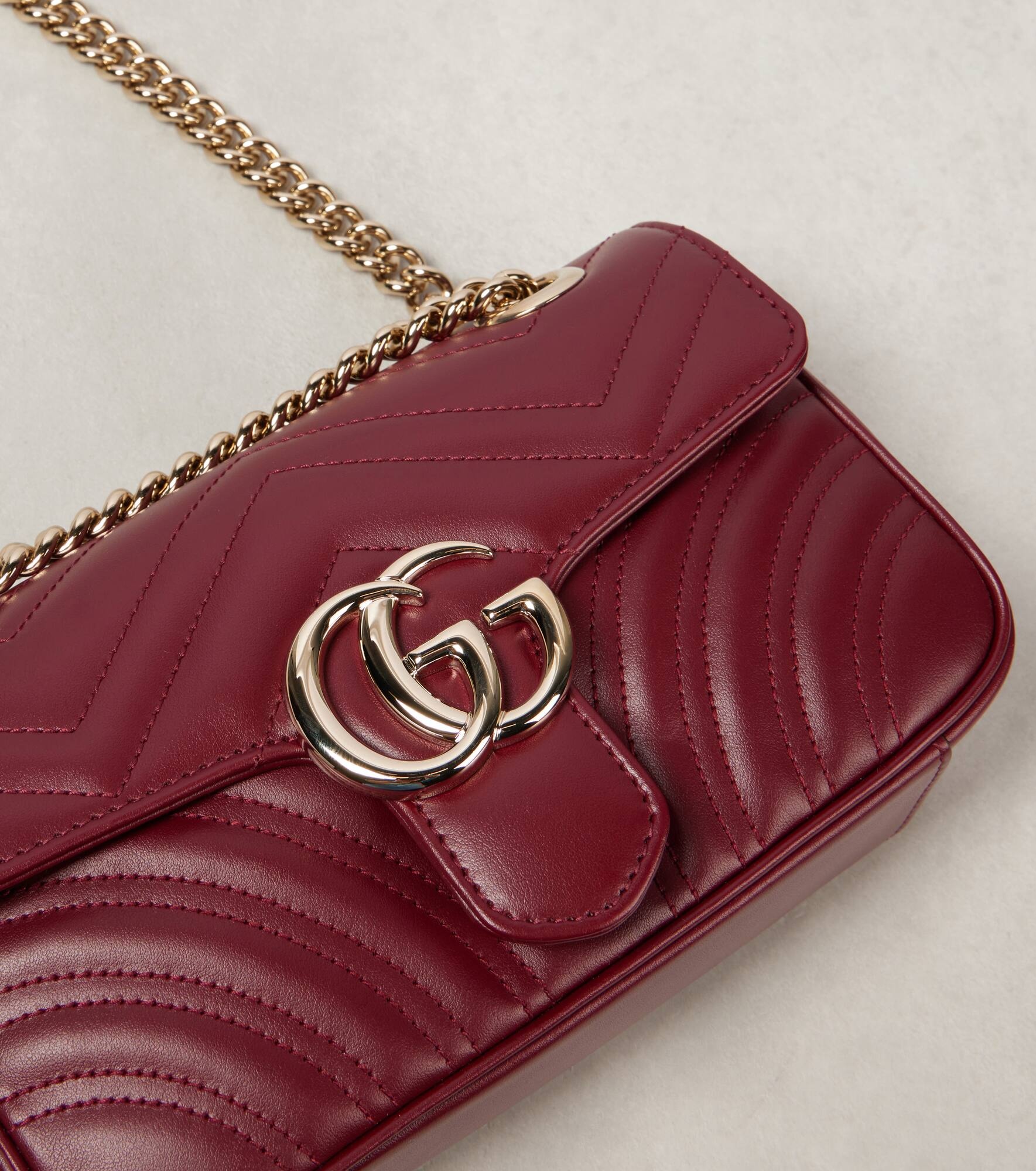 GG Marmont Mini leather shoulder bag - 6