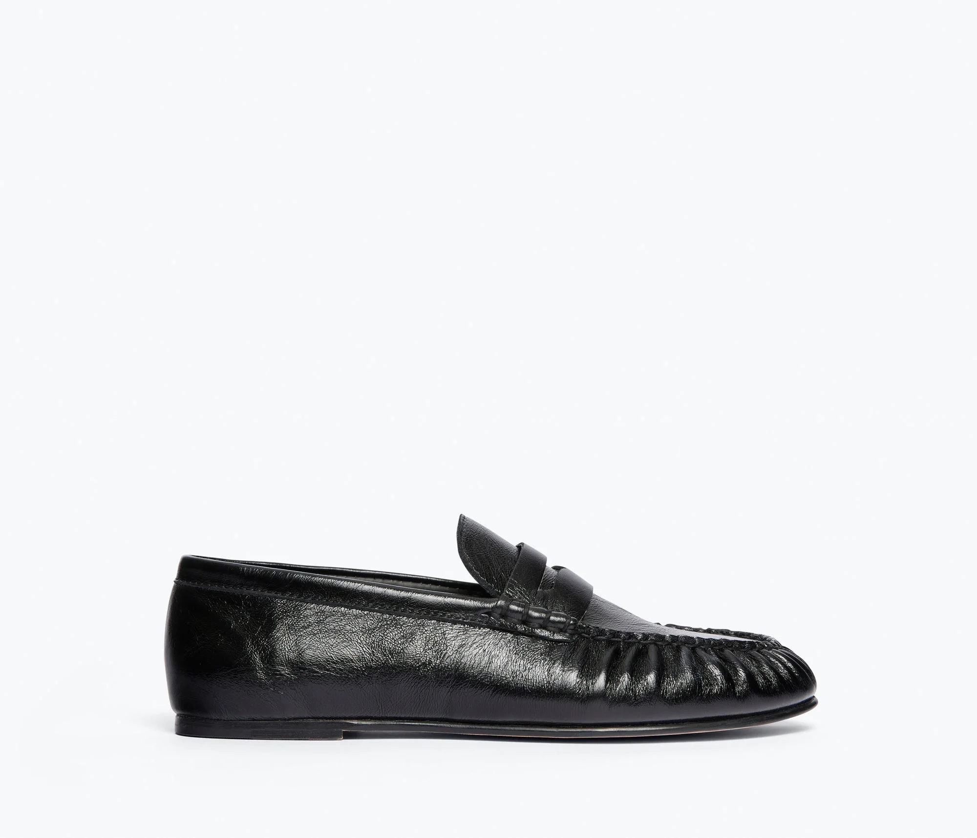 SYDNEY RUCHED PENNY LOAFER - 1