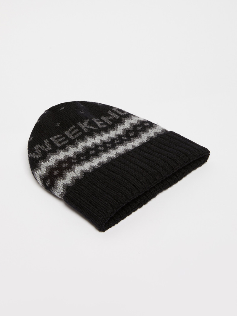 WEEKEND Max Mara ORIETTA Jacquard-knit wool beanie hat outlook