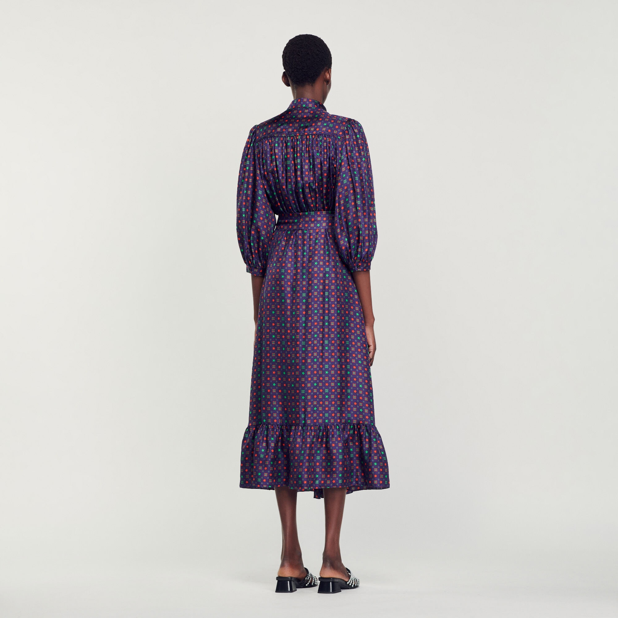 PRINTED MIDI DRESS - 6