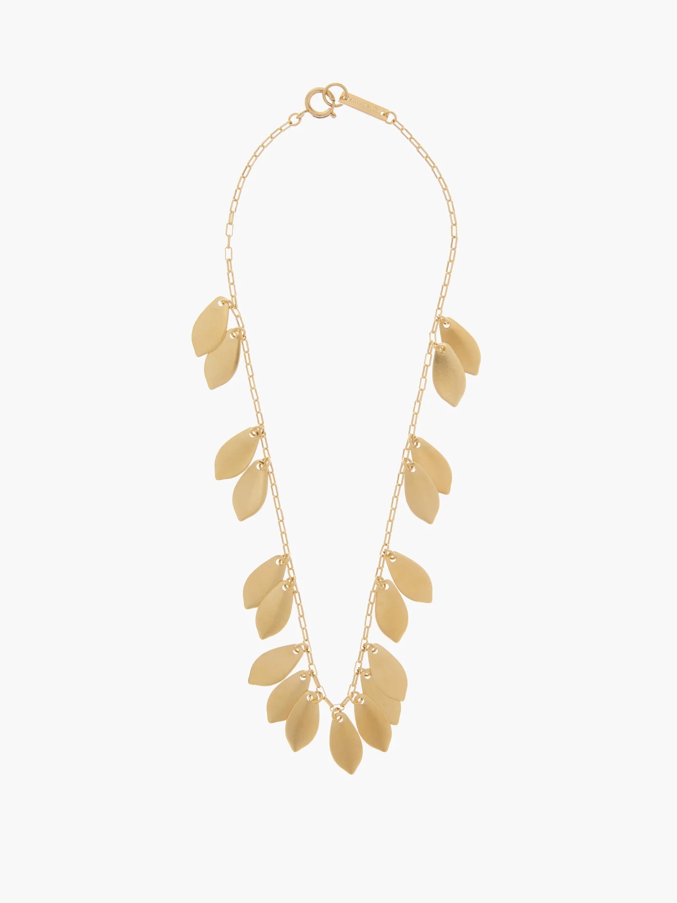 Shaker leaf-charm necklace - 5