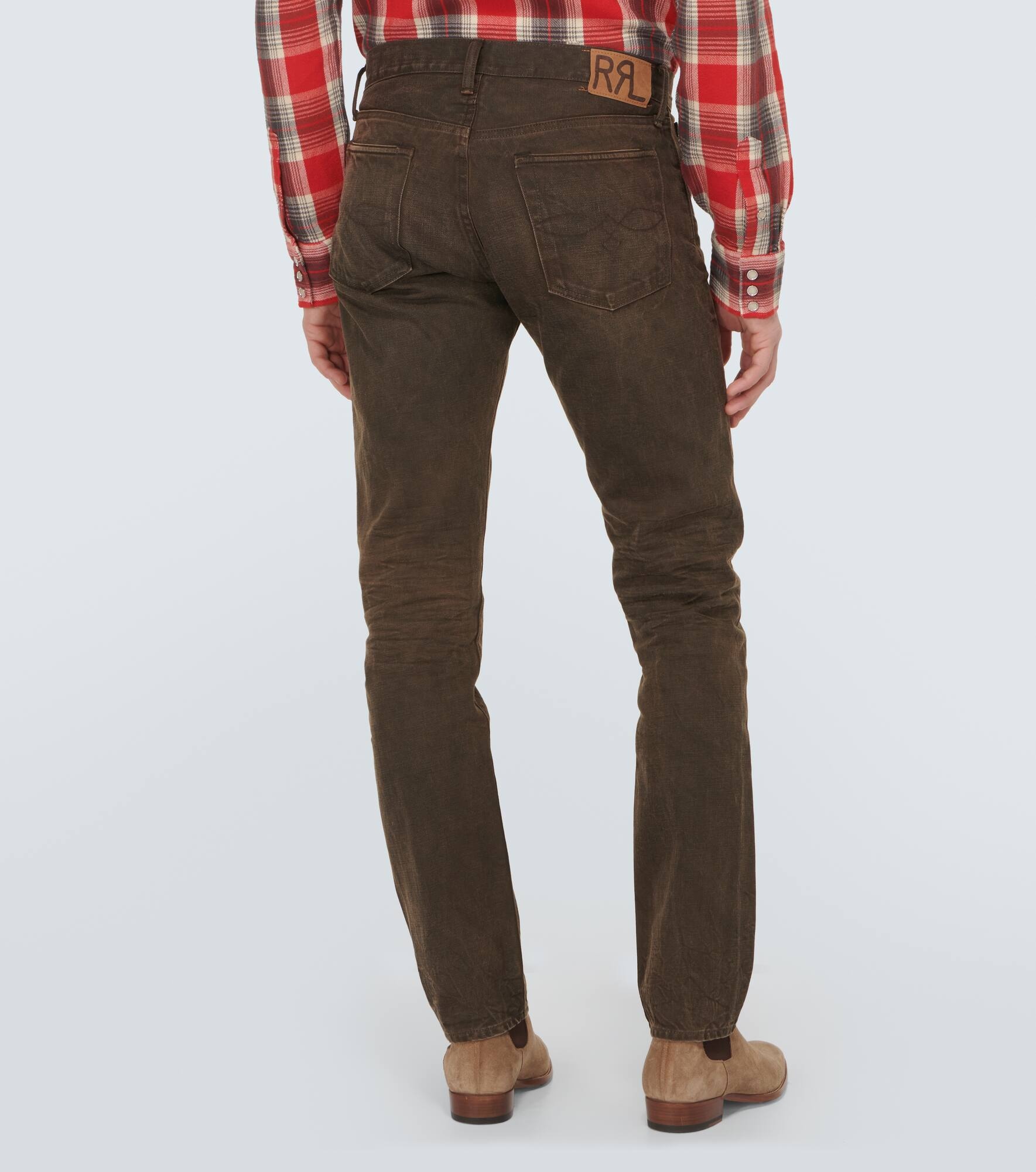 Patched slim jeans - 4