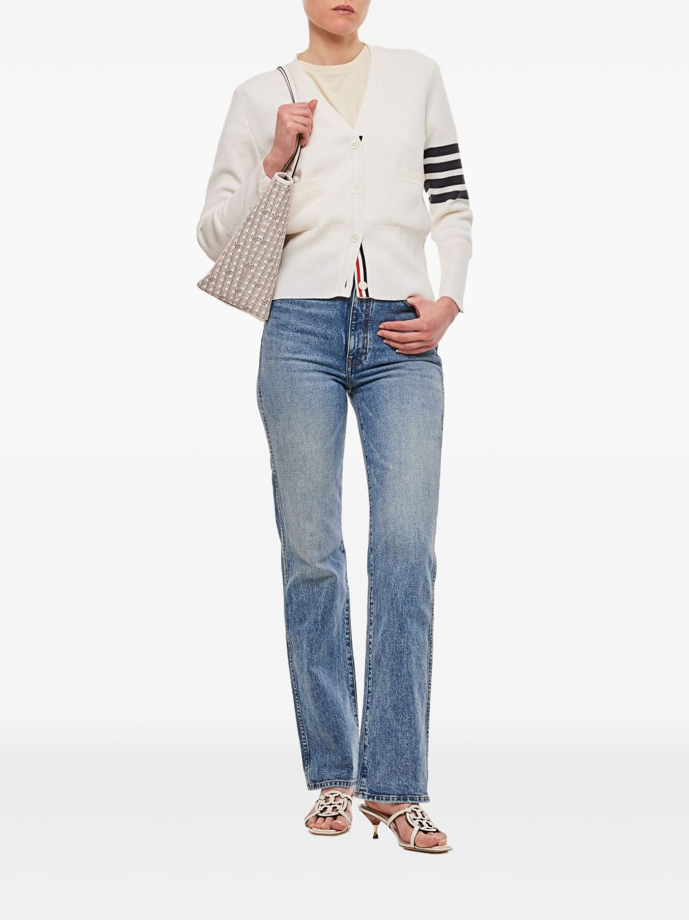 Milano Stitch V-Neck Merino Cardigan - 2