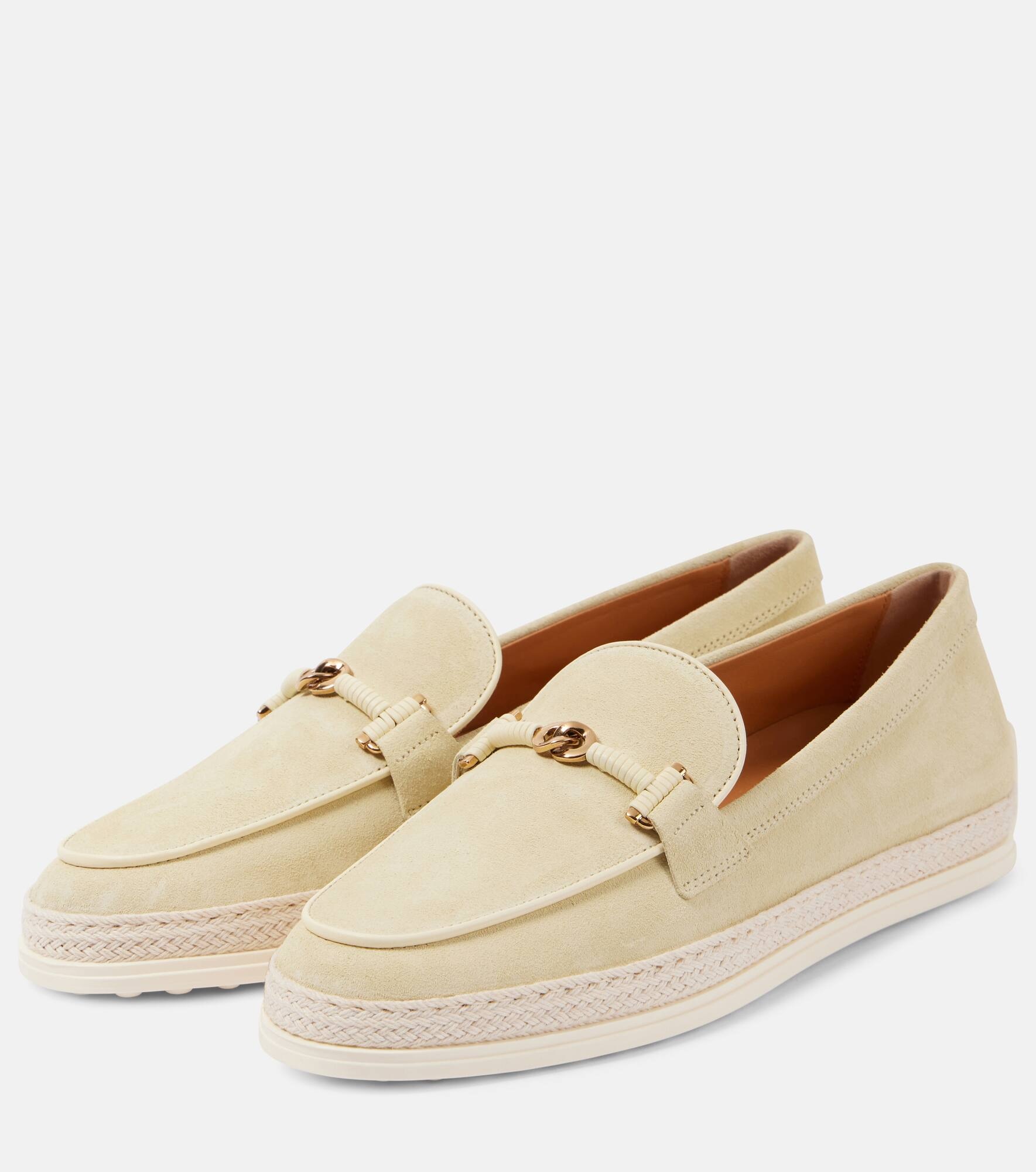 T Ring suede driving shoes - 4
