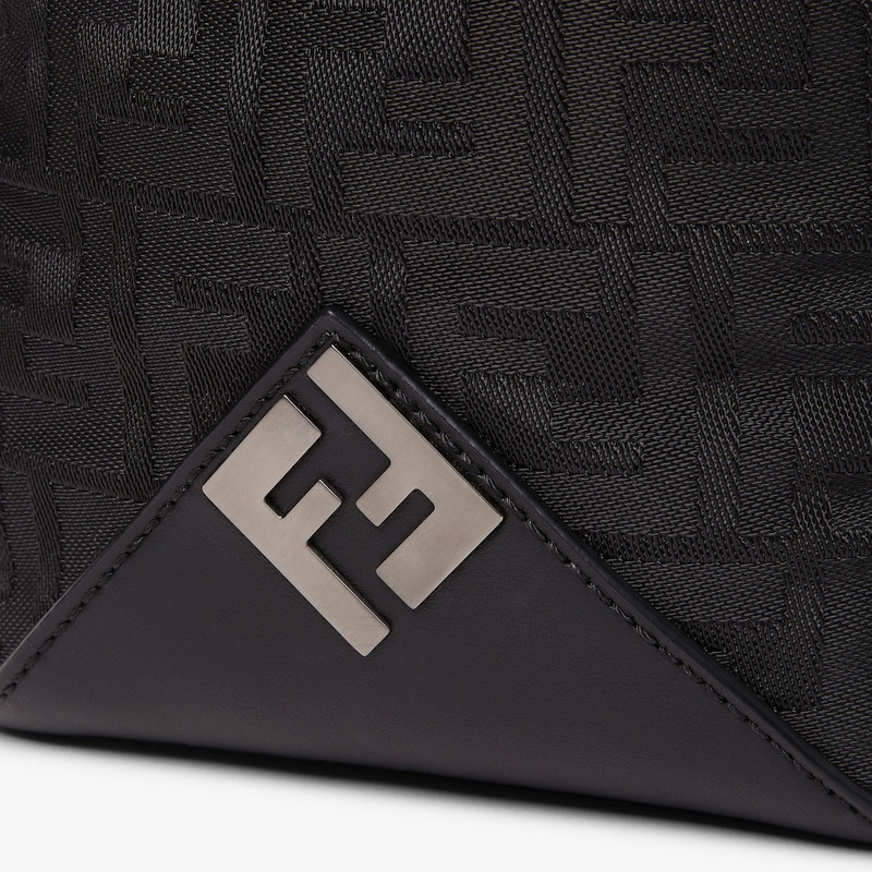 FENDI Fendi Lui Backpack Black FF Nylon backpack outlook