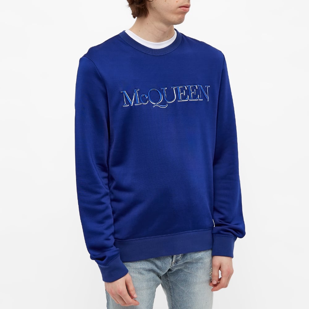 Alexander McQueen Logo Embroidered Crew Sweat - 3