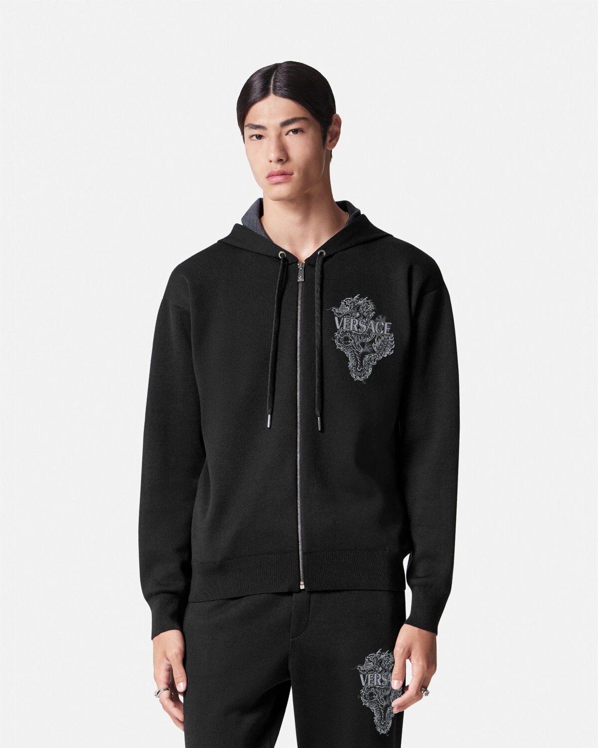 Year of the Dragon Knit Zip Hoodie - 4