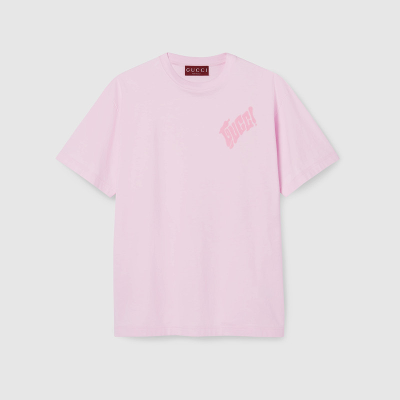 Cotton jersey T-shirt with Gucci logo 1