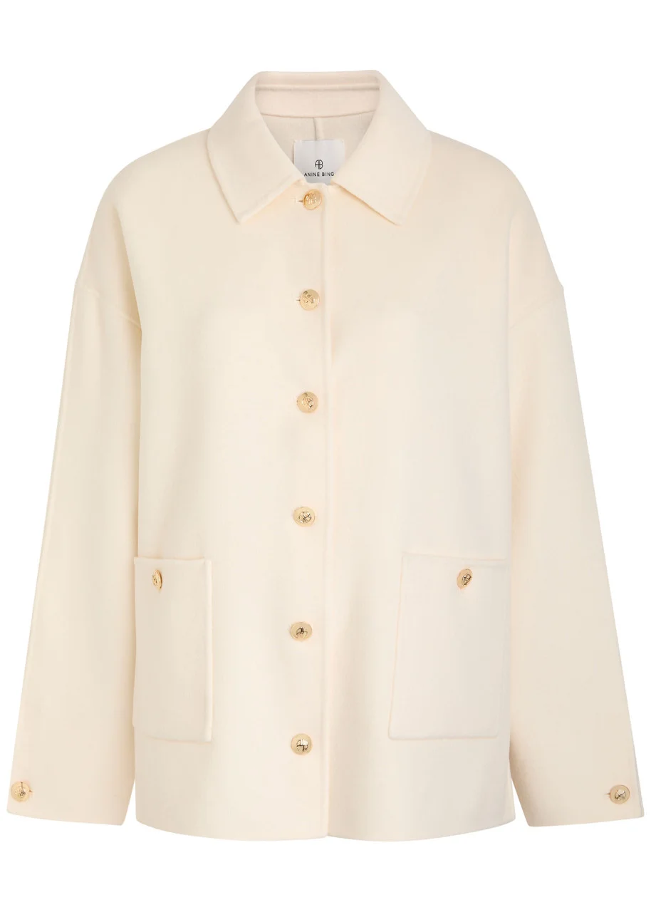Anine Bing Luca Wool and Cashmere-blend Jacket - 1